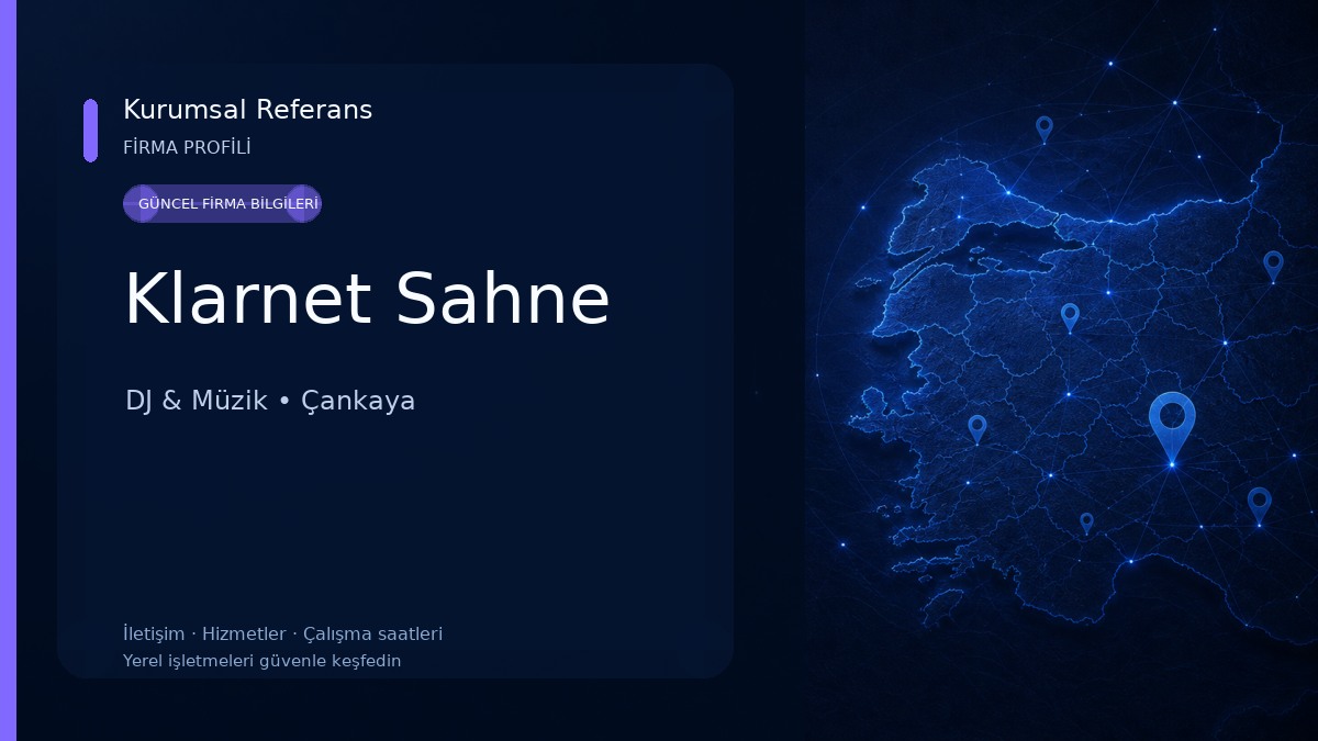 Klarnet Sahne DJ & Müzik