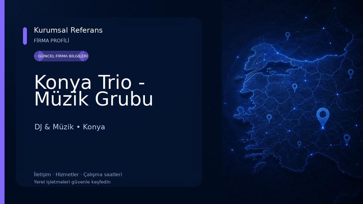 Konya Trio - Müzik Grubu DJ & Müzik