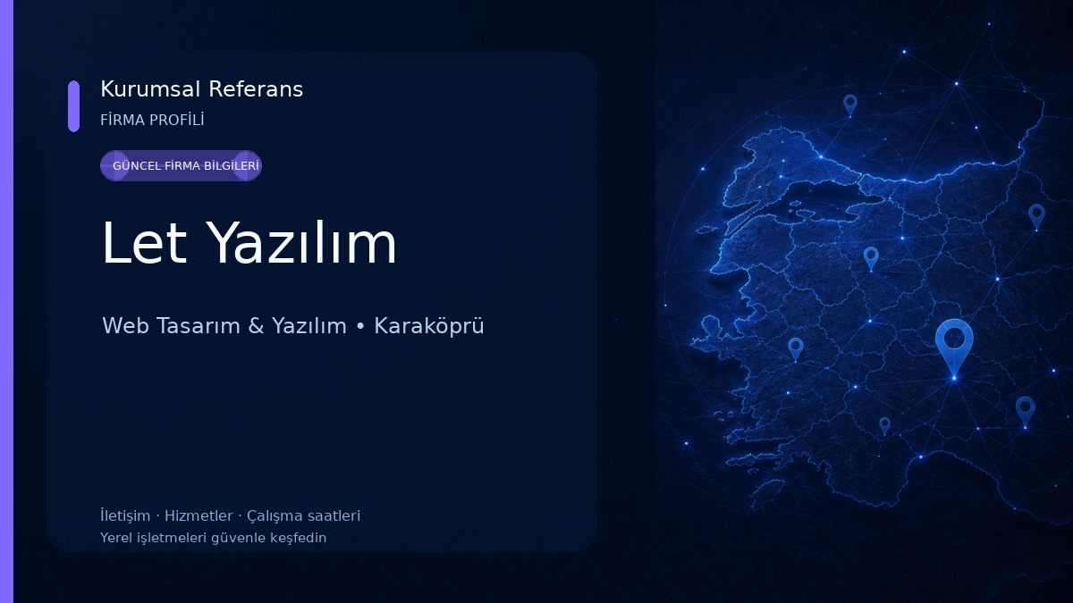 Let Yazılım Web Tasarım & Yazılım