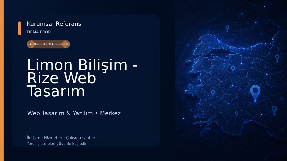 Limon Bilişim - Rize Web Tasarım 