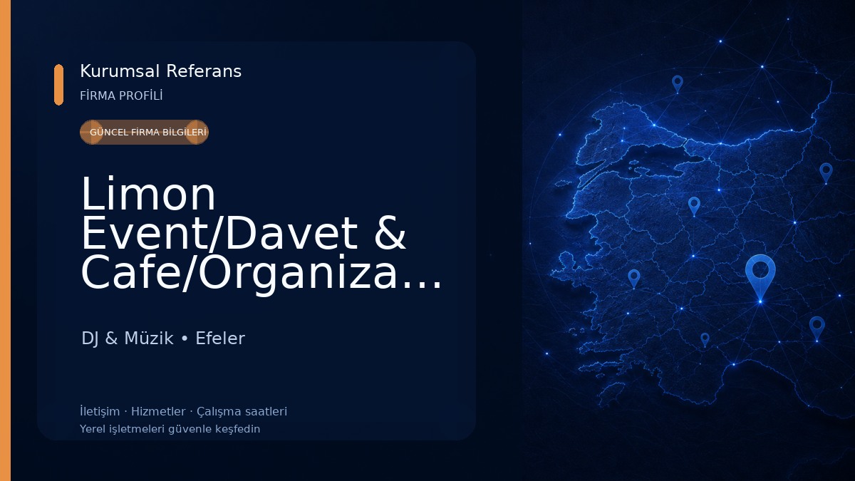 Limon Event/Davet & Cafe/Organizasyon DJ & Müzik