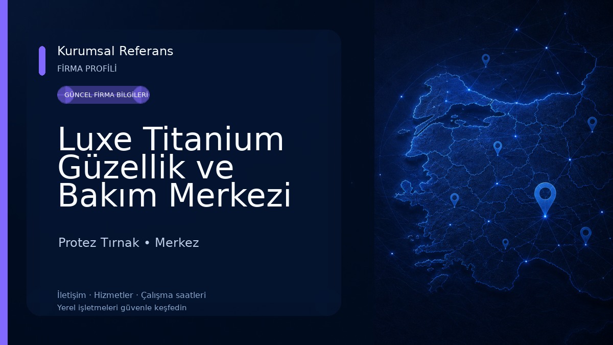 Luxe Titanium Güzellik ve Bakım Merkezi Protez Tırnak