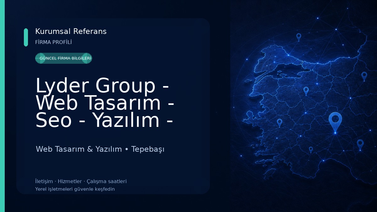 Lyder Group - Web Tasarım - Seo - Yazılım - Eticaret Web Tasarım & Yazılım