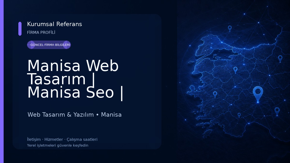 Manisa Web Tasarım | Manisa Seo | Manisa Web Tasarımcı 