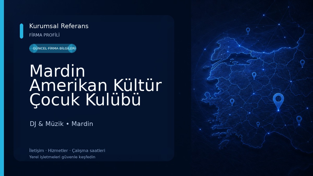 Mardin Amerikan Kültür Çocuk Kulübü (Dil Okulları) DJ & Müzik