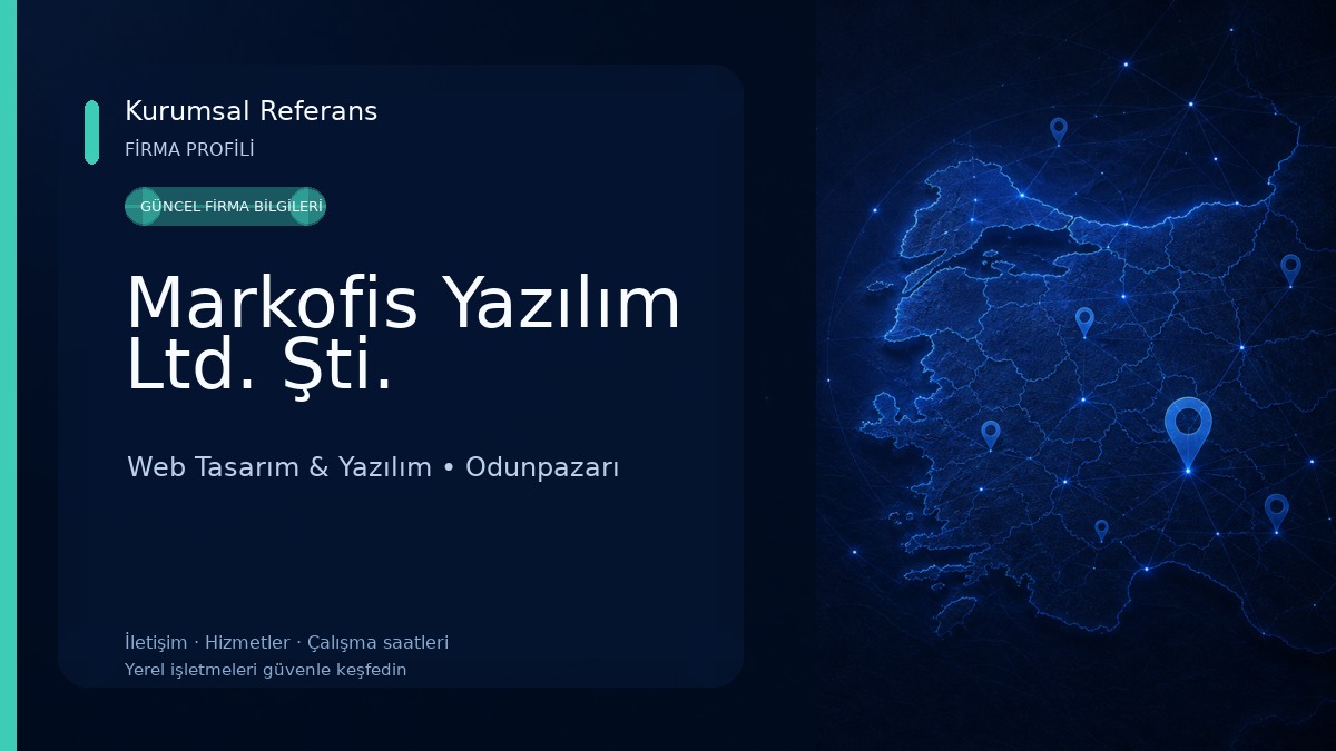 Markofis Yazılım Ltd. Şti. Web Tasarım & Yazılım