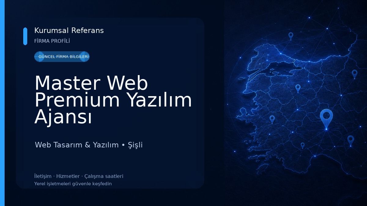 Master Web Premium Yazılım Ajansı Web Tasarım & Yazılım