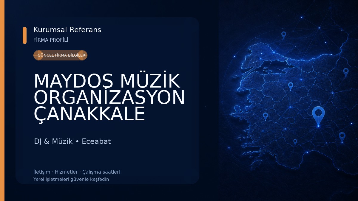 MAYDOS MÜZİK ORGANİZASYON ÇANAKKALE DJ & Müzik