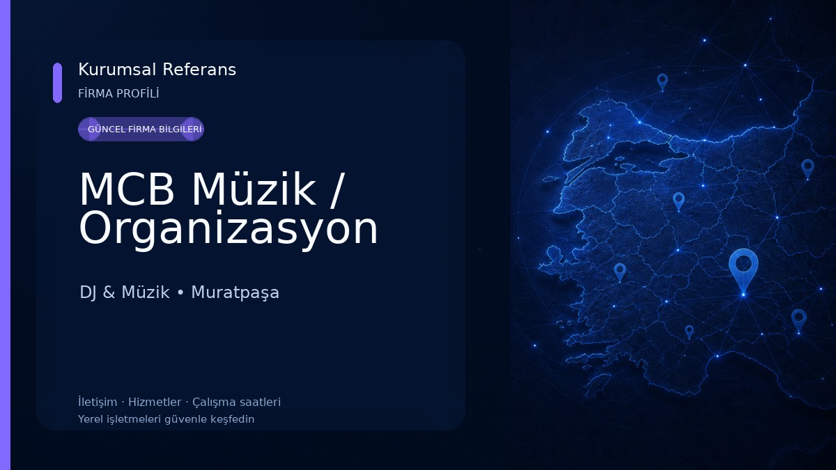 MCB Müzik / Organizasyon DJ & Müzik