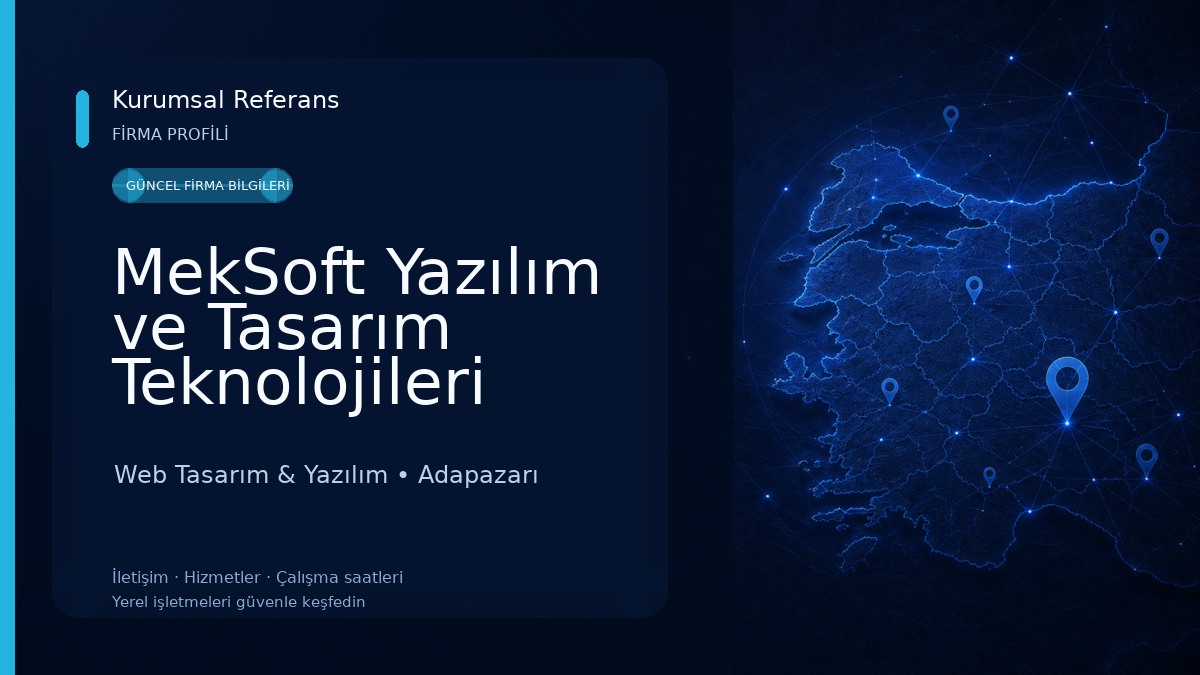 MekSoft Yazılım ve Tasarım Teknolojileri Web Tasarım & Yazılım
