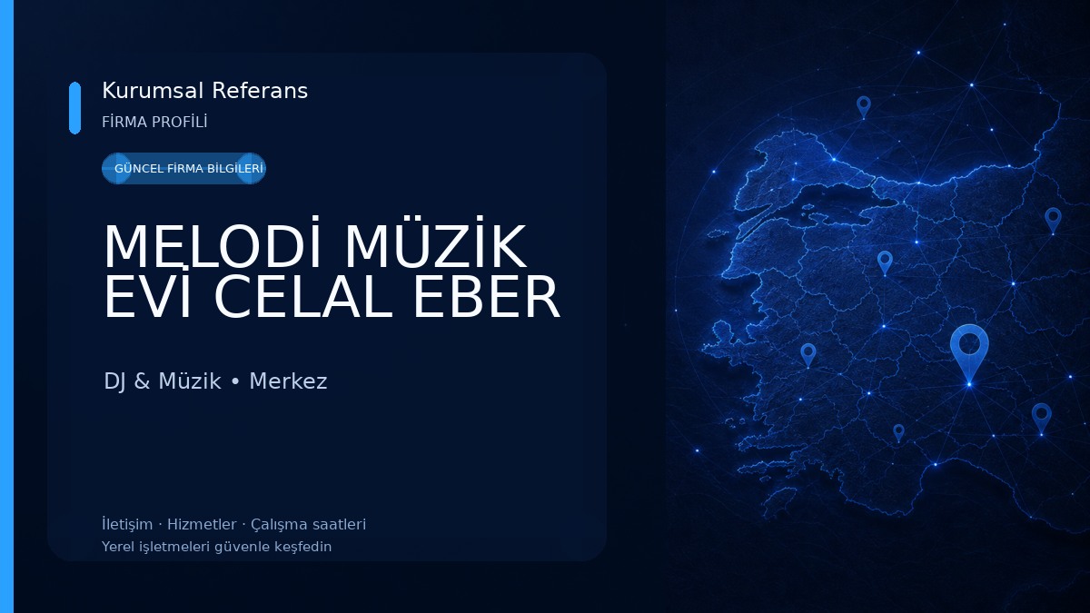 MELODİ MÜZİK EVİ CELAL EBER DJ & Müzik