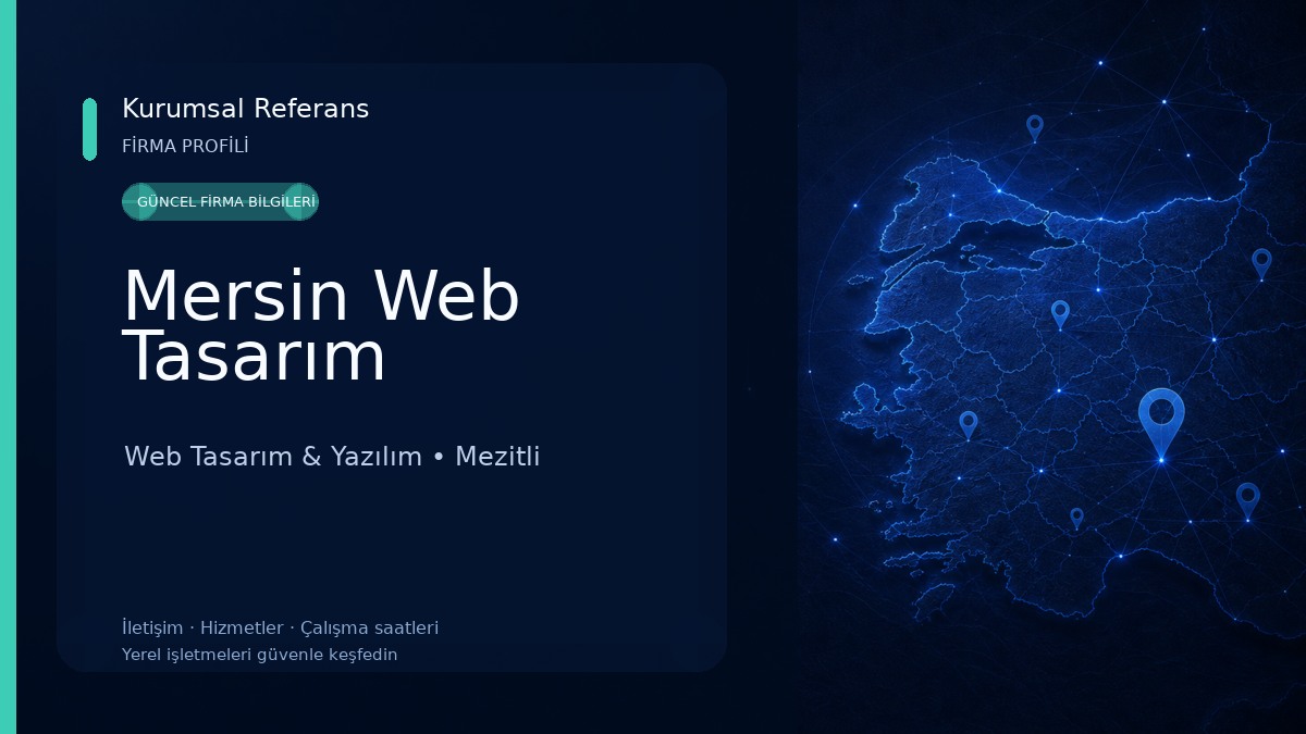 Mersin Web Tasarım Web Tasarım & Yazılım