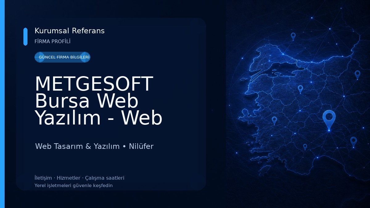 METGESOFT Bursa Web Yazılım - Web Tasarım Web Tasarım & Yazılım