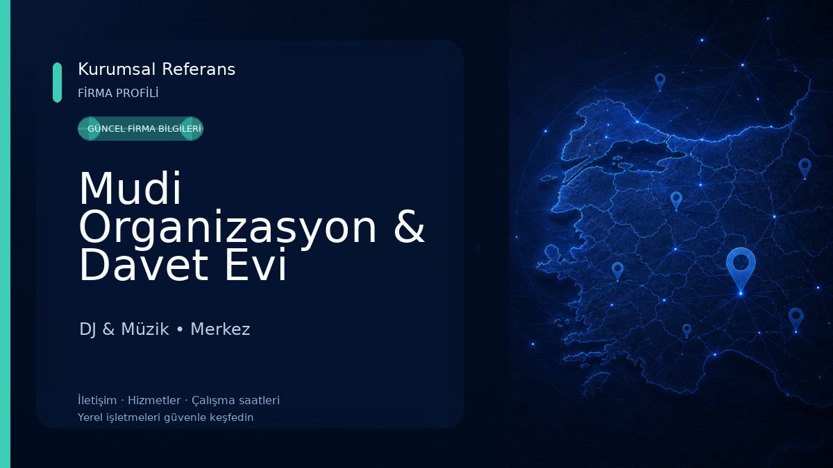 Mudi Organizasyon & Davet Evi DJ & Müzik