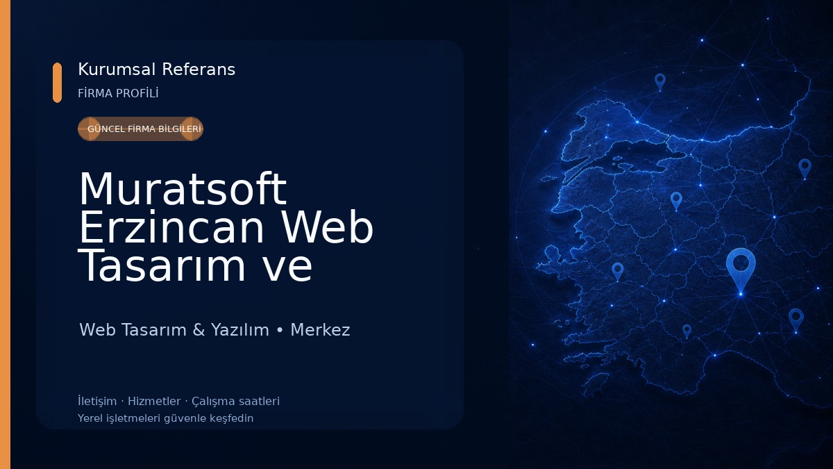 Muratsoft Erzincan Web Tasarım ve Yazılım 