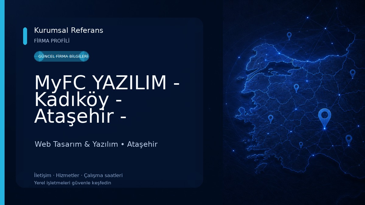 MyFC YAZILIM - Kadıköy - Ataşehir - Beşiktaş - İstanbul Web Tasarım Web Tasarım & Yazılım