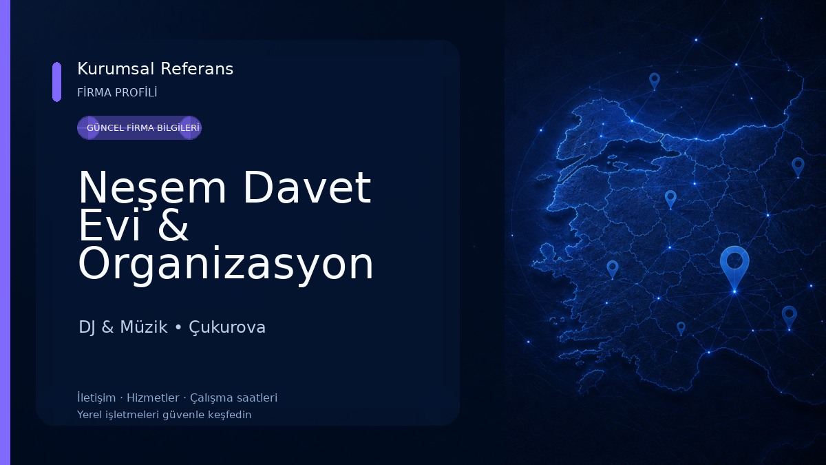 Neşem Davet Evi & Organizasyon Adana DJ & Müzik