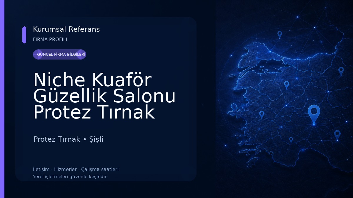 Niche Kuaför Güzellik Salonu Protez Tırnak Cilt Bakımı Saç Tasarım Protez Tırnak