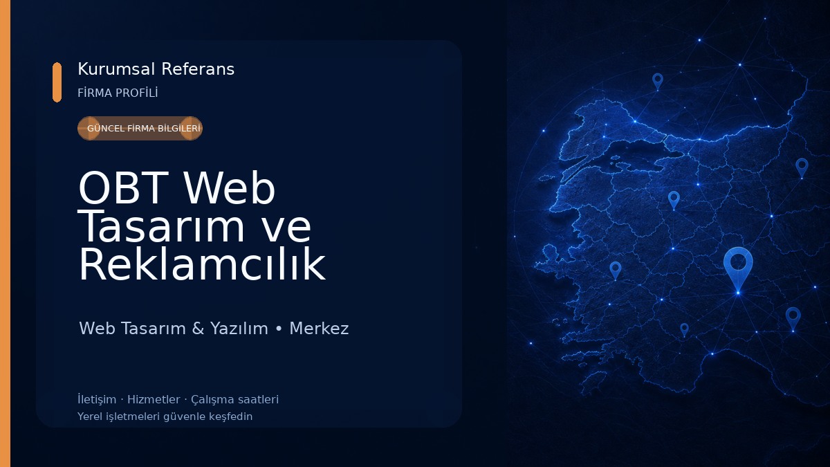 OBT Web Tasarım ve Reklamcılık Ardahan Web Tasarım & Yazılım