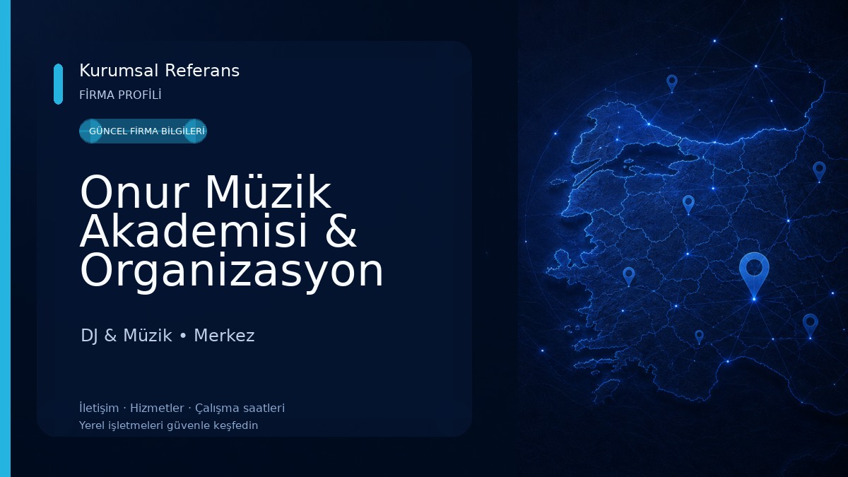 Onur Müzik Akademisi & Organizasyon DJ & Müzik