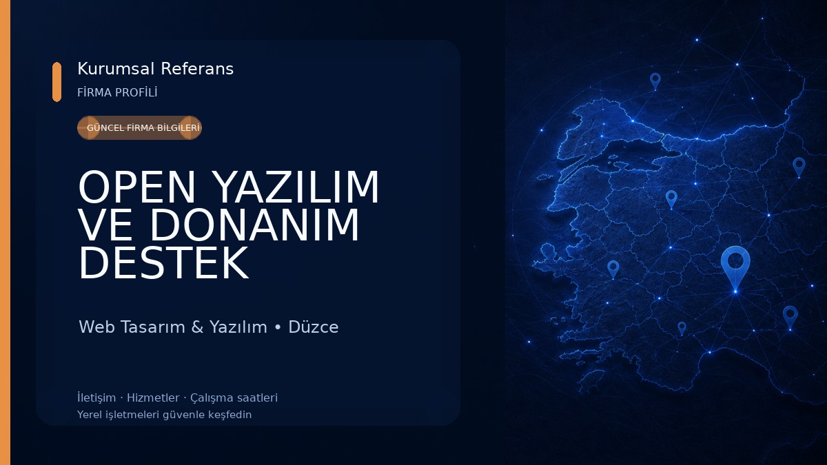 OPEN YAZILIM VE DONANIM DESTEK HİZMETLERİ Web Tasarım & Yazılım