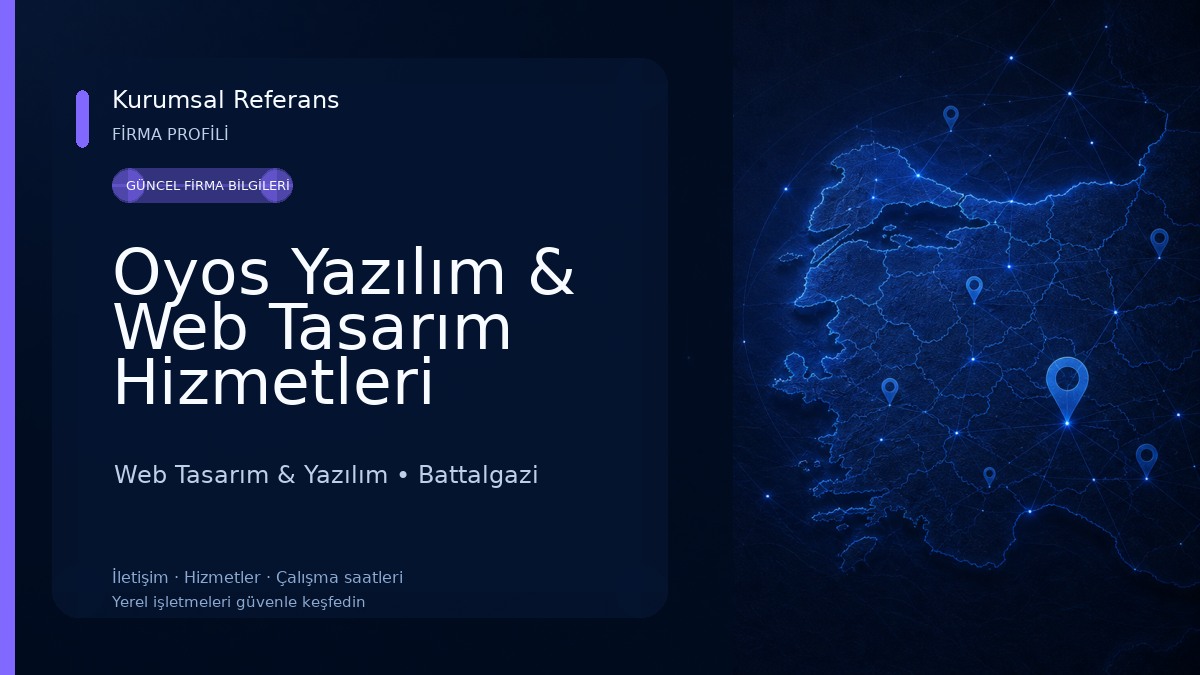 Oyos Yazılım & Web Tasarım Hizmetleri Web Tasarım & Yazılım