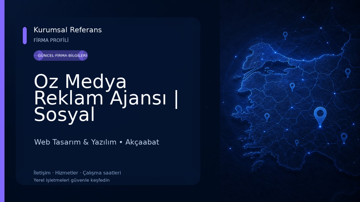 Oz Medya Reklam Ajansı | Sosyal Medya-Web Tasarım-SEO-Yazılım