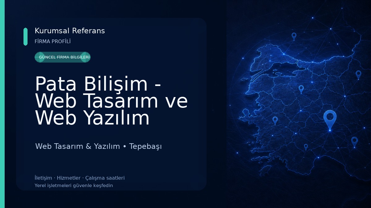Pata Bilişim - Web Tasarım ve Web Yazılım Hizmetleri