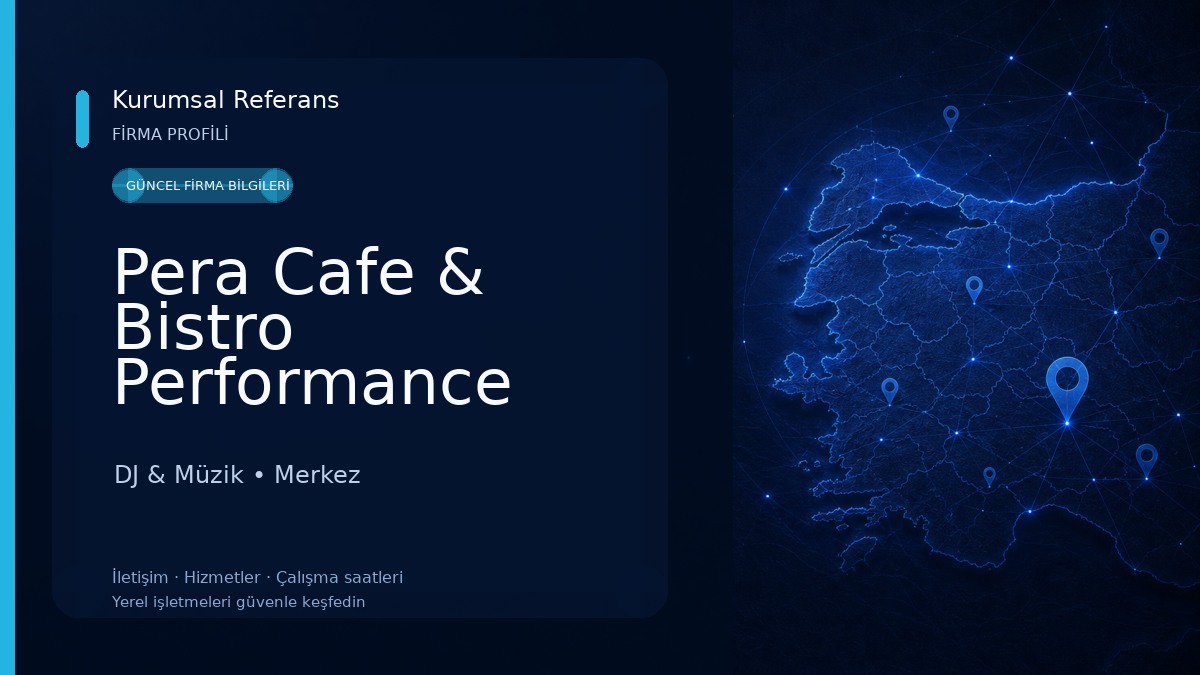 Pera Cafe & Bistro Performance Hall