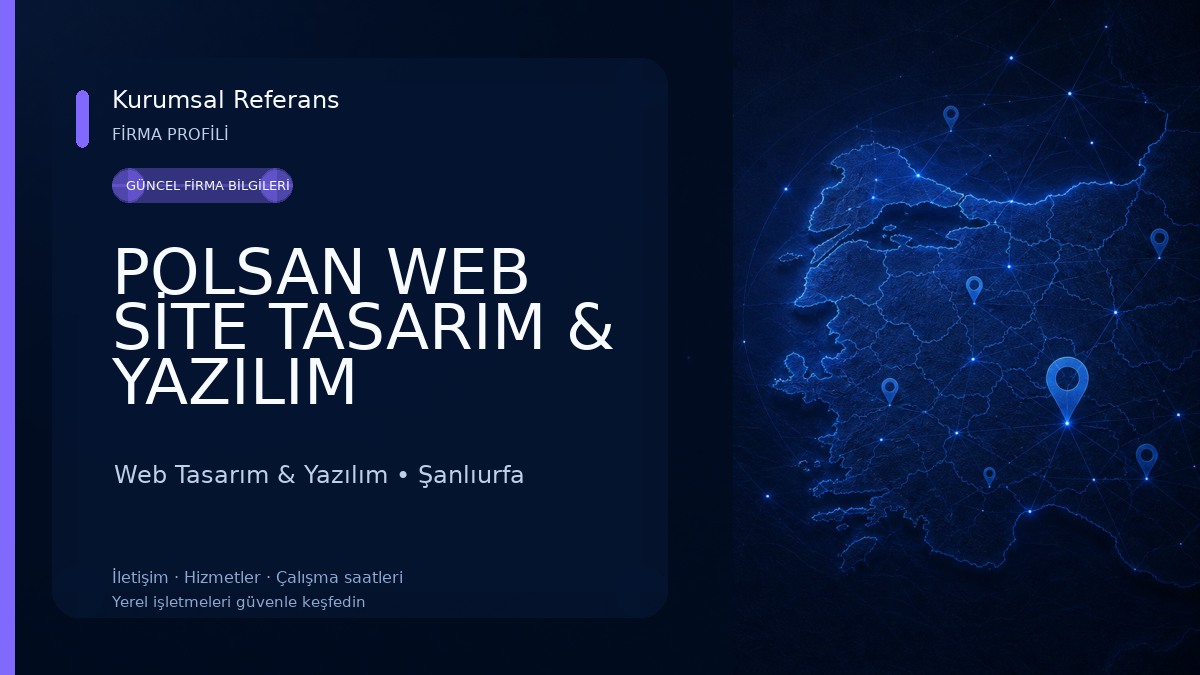 POLSAN WEB SİTE TASARIM & YAZILIM 