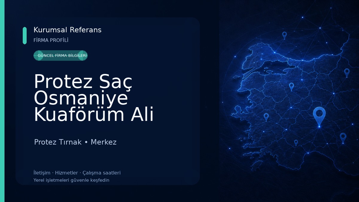 Protez Saç Osmaniye Kuaförüm Ali Garden 