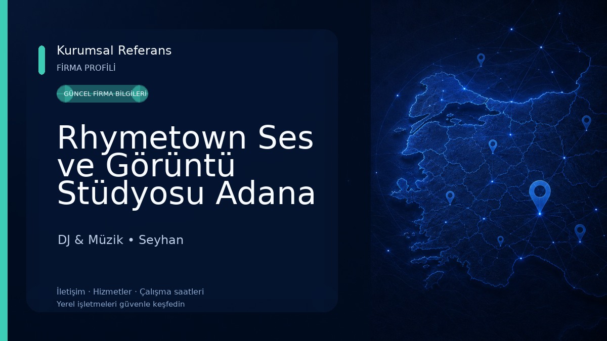 Rhymetown Ses ve Görüntü Stüdyosu Adana