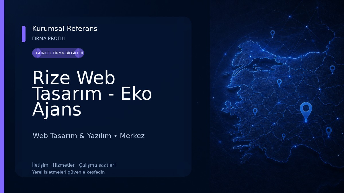 Rize Web Tasarım - Eko Ajans 
