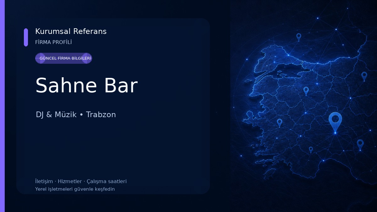 Sahne Bar DJ & Müzik