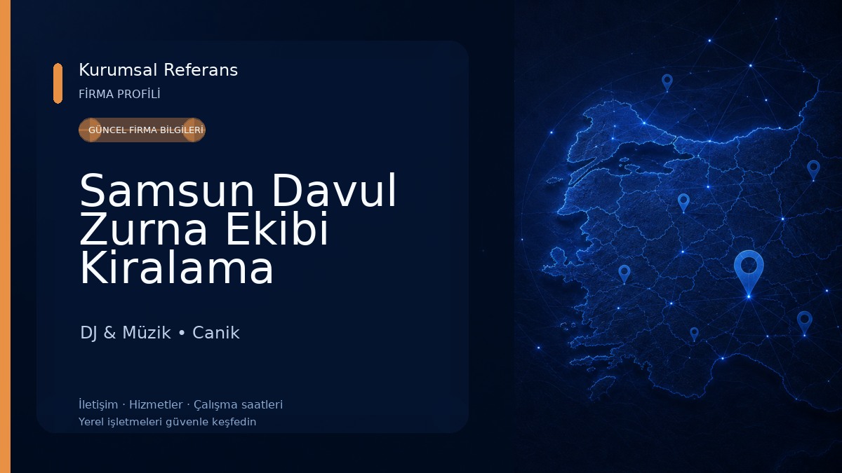 Samsun Davul Zurna Ekibi Kiralama DJ & Müzik