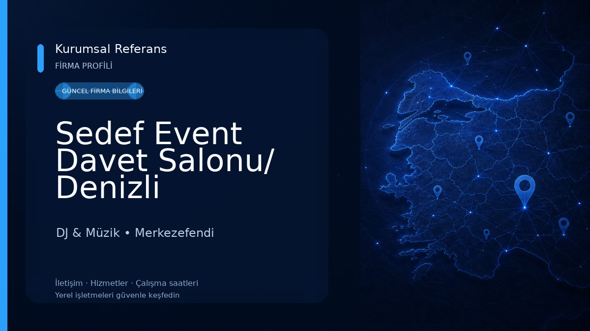 Sedef Event Davet Salonu/ Denizli DJ & Müzik