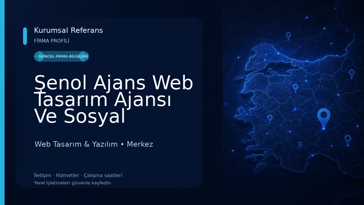 Şenol Ajans Web Tasarım Ajansı Ve Sosyal Medya Yönetimi Web Tasarım & Yazılım