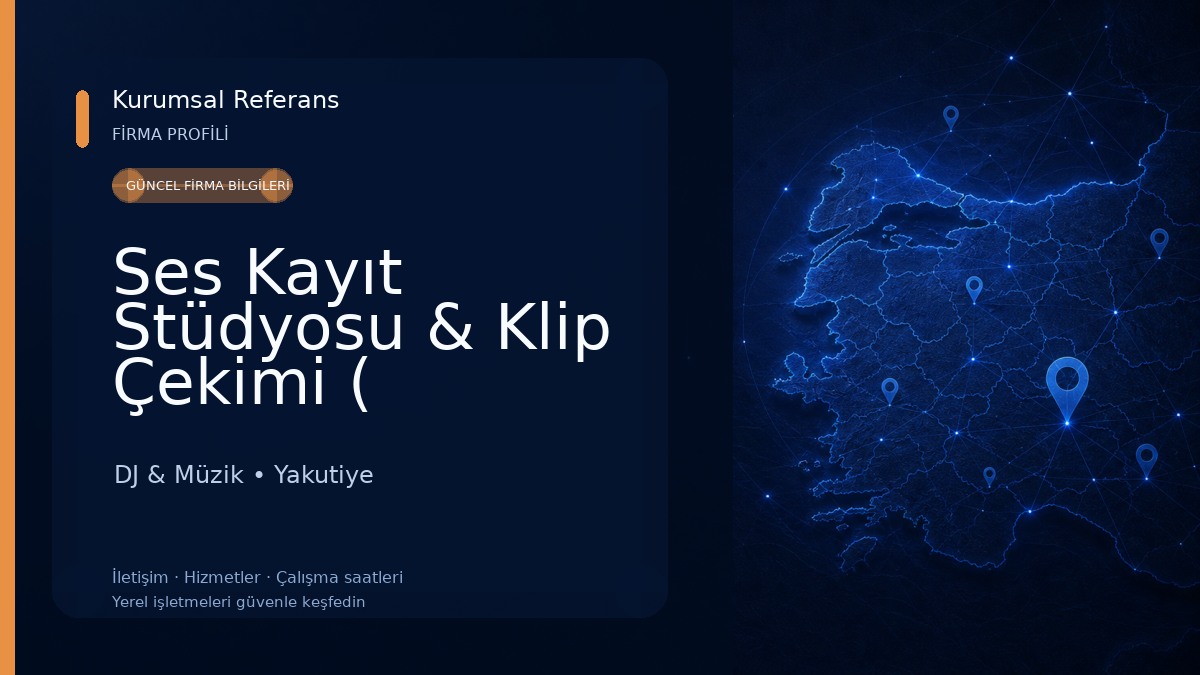 Ses Kayıt Stüdyosu & Klip Çekimi ( Albayrak Prodüksiyon ) 