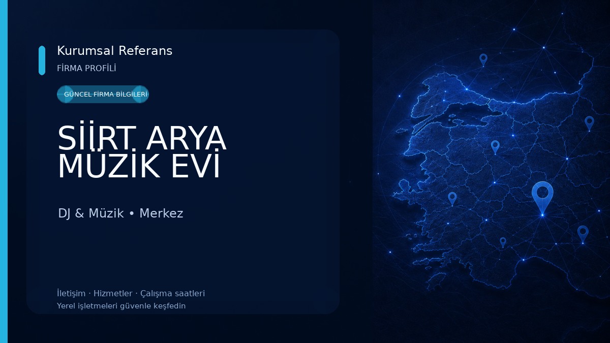 SİİRT ARYA MÜZİK EVİ DJ & Müzik