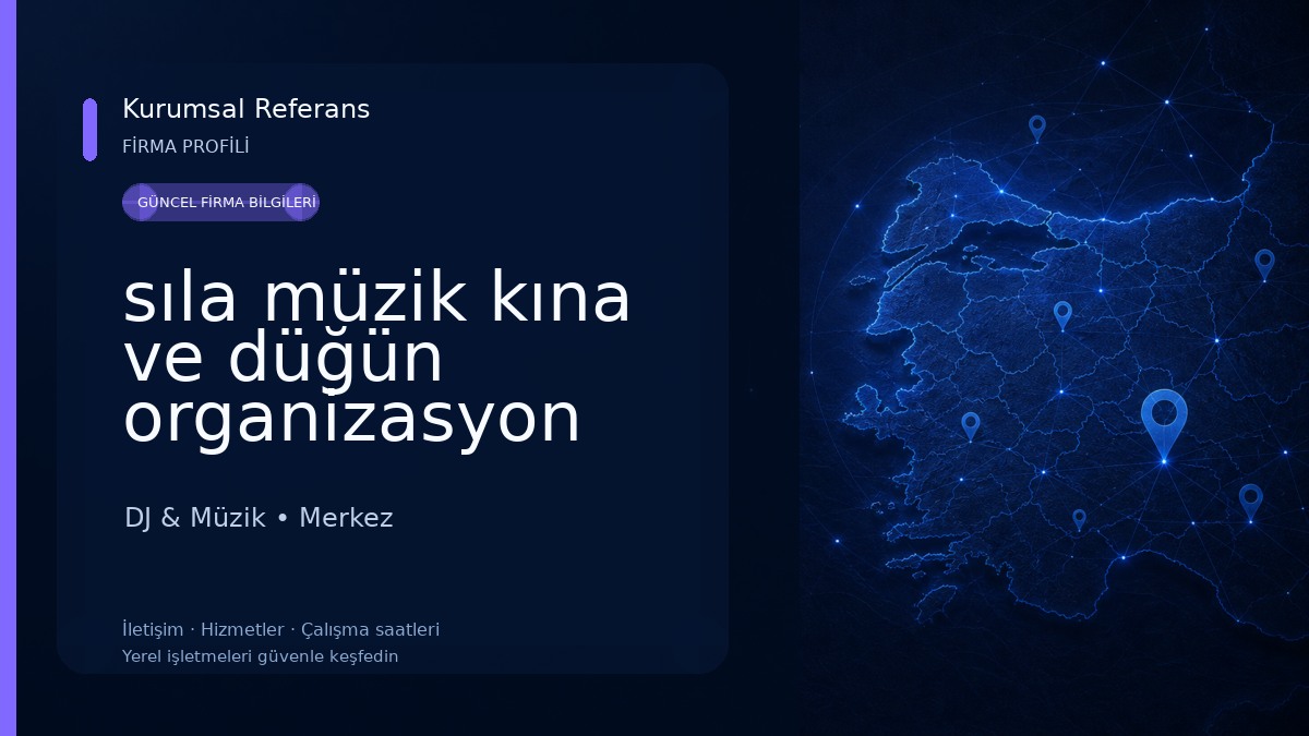 sıla müzik kına ve düğün organizasyon DJ & Müzik
