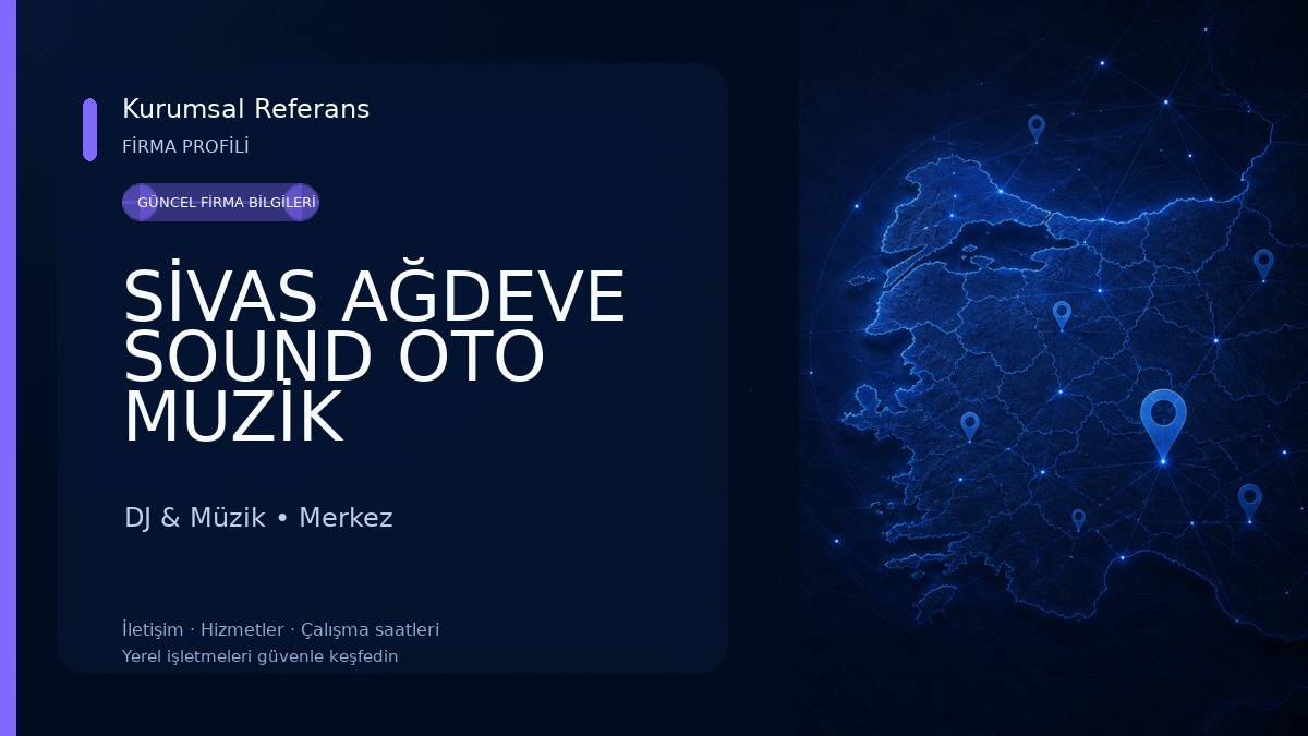 SİVAS AĞDEVE SOUND OTO MUZİK SİSTEMLERİ DJ & Müzik