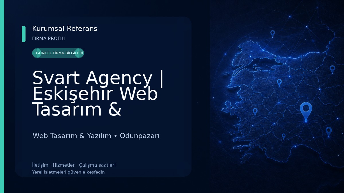 Svart Agency | Eskişehir Web Tasarım & Yazılım & Yapay Zeka 