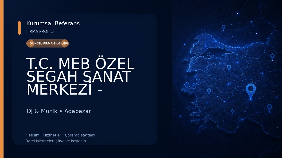 T.C. MEB ÖZEL SEGAH SANAT MERKEZİ - MÜZİK ALETLERİ MAĞAZASI