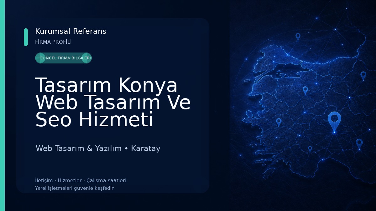 Tasarım Konya Web Tasarım Ve Seo Hizmeti Web Tasarım & Yazılım