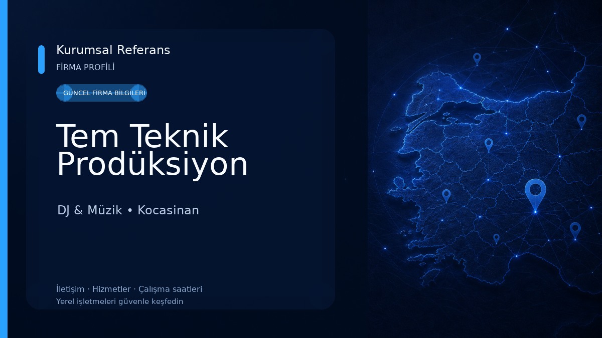 Tem Teknik Prodüksiyon DJ & Müzik