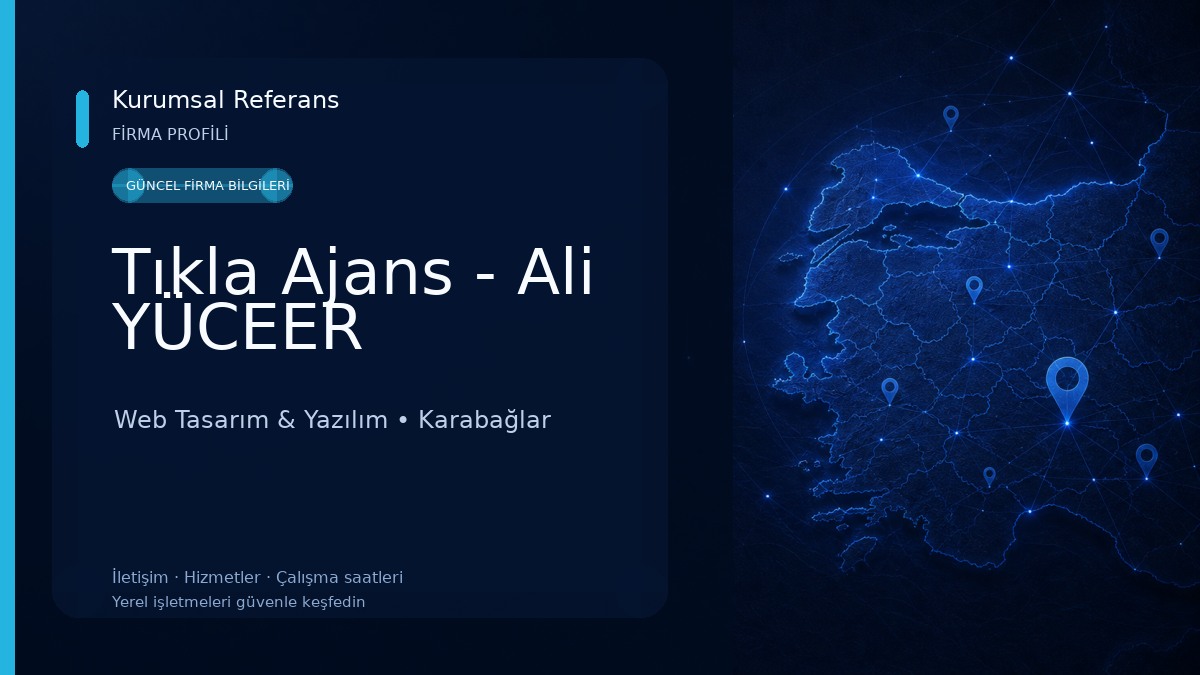 Tıkla Ajans - Ali YÜCEER Web Tasarım & Yazılım