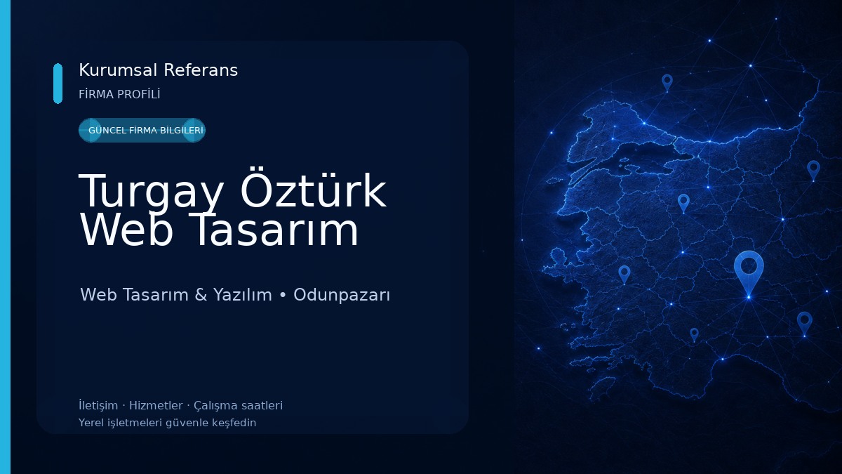 Turgay Öztürk Web Tasarım Web Tasarım & Yazılım