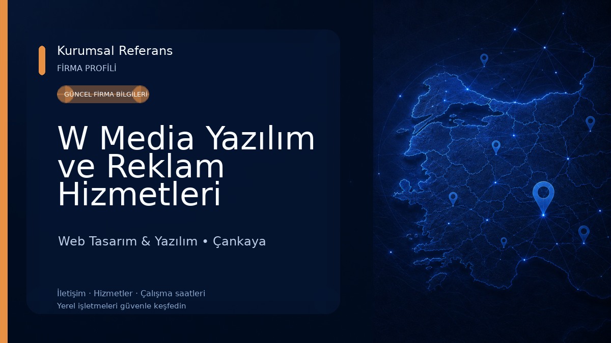 W Media Yazılım ve Reklam Hizmetleri Web Tasarım & Yazılım
