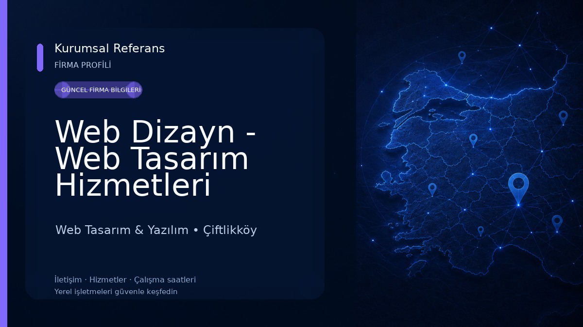 Web Dizayn - Web Tasarım Hizmetleri Web Tasarım & Yazılım