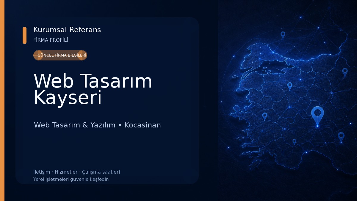 Web Tasarım Kayseri Web Tasarım & Yazılım